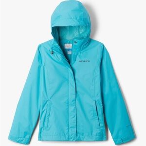 Columbia Kids Arcadia III Teal Blue Raincoat